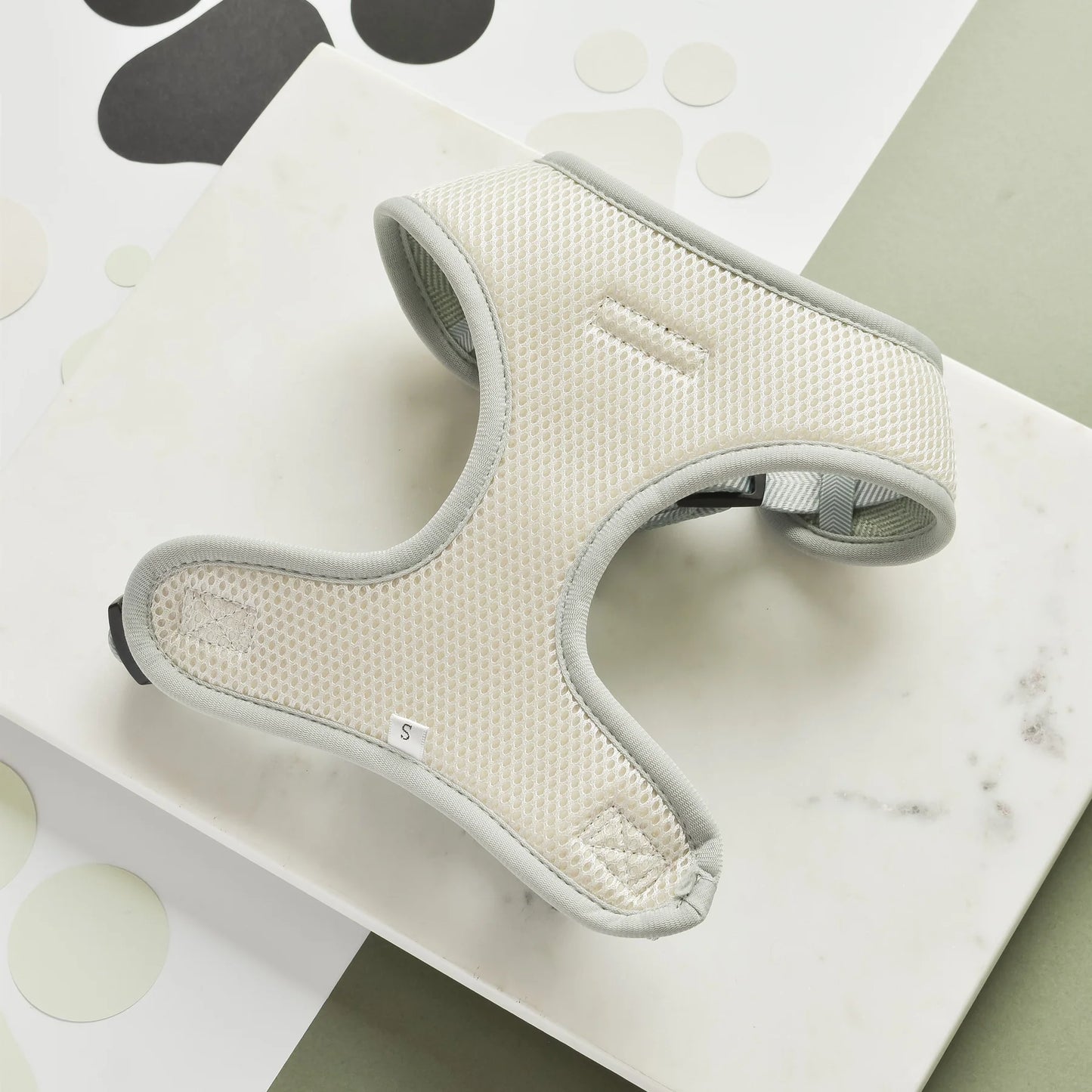 Cocopup London's Adjustable Neck Harness (Sage Tweed)