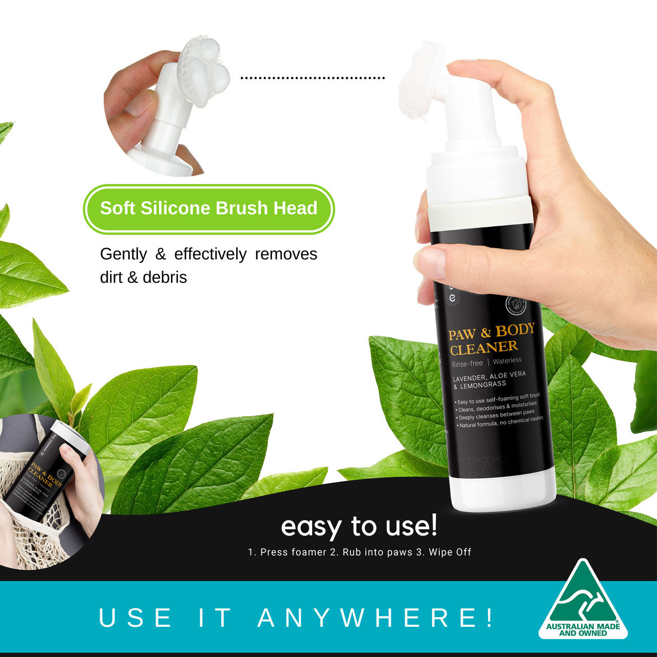 Essential Dog Paw and Body Cleaner Foam