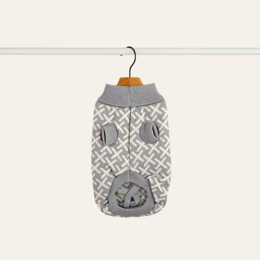 Dan & Sam's Grey Kisses Dog Jumper